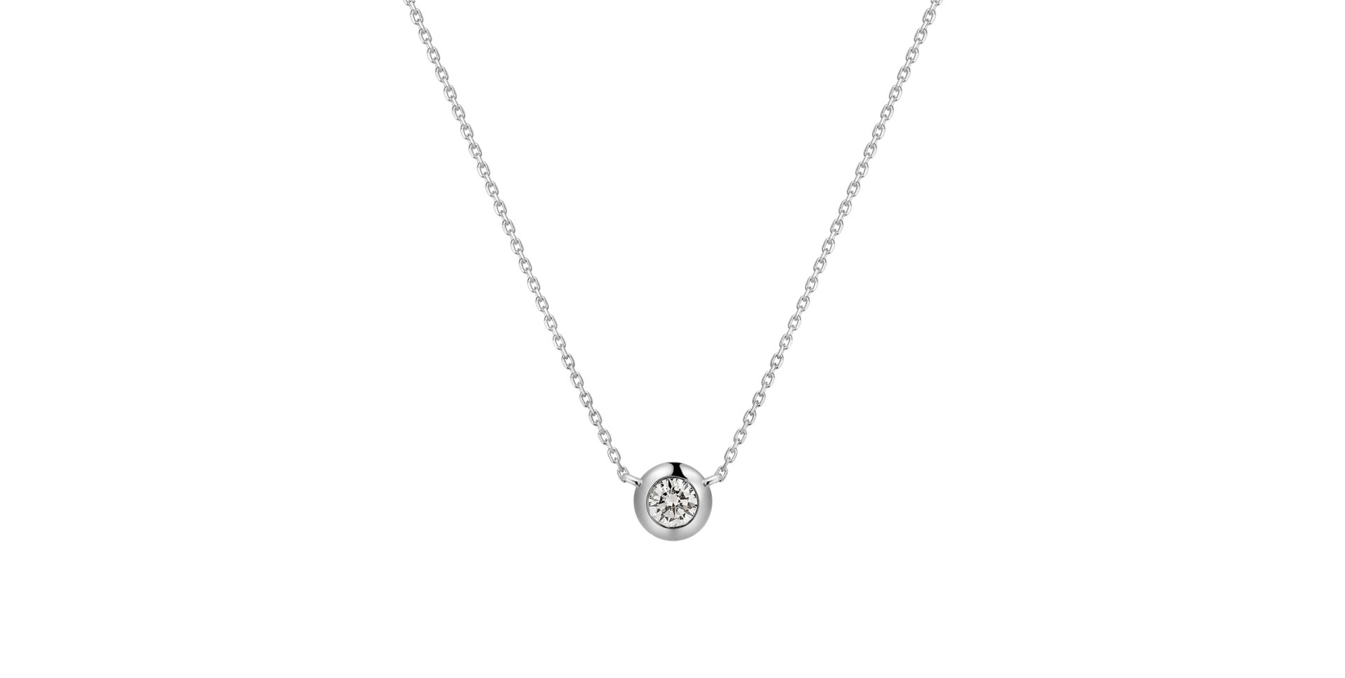 Náhrdelník s diamantom Sparkling Drop
