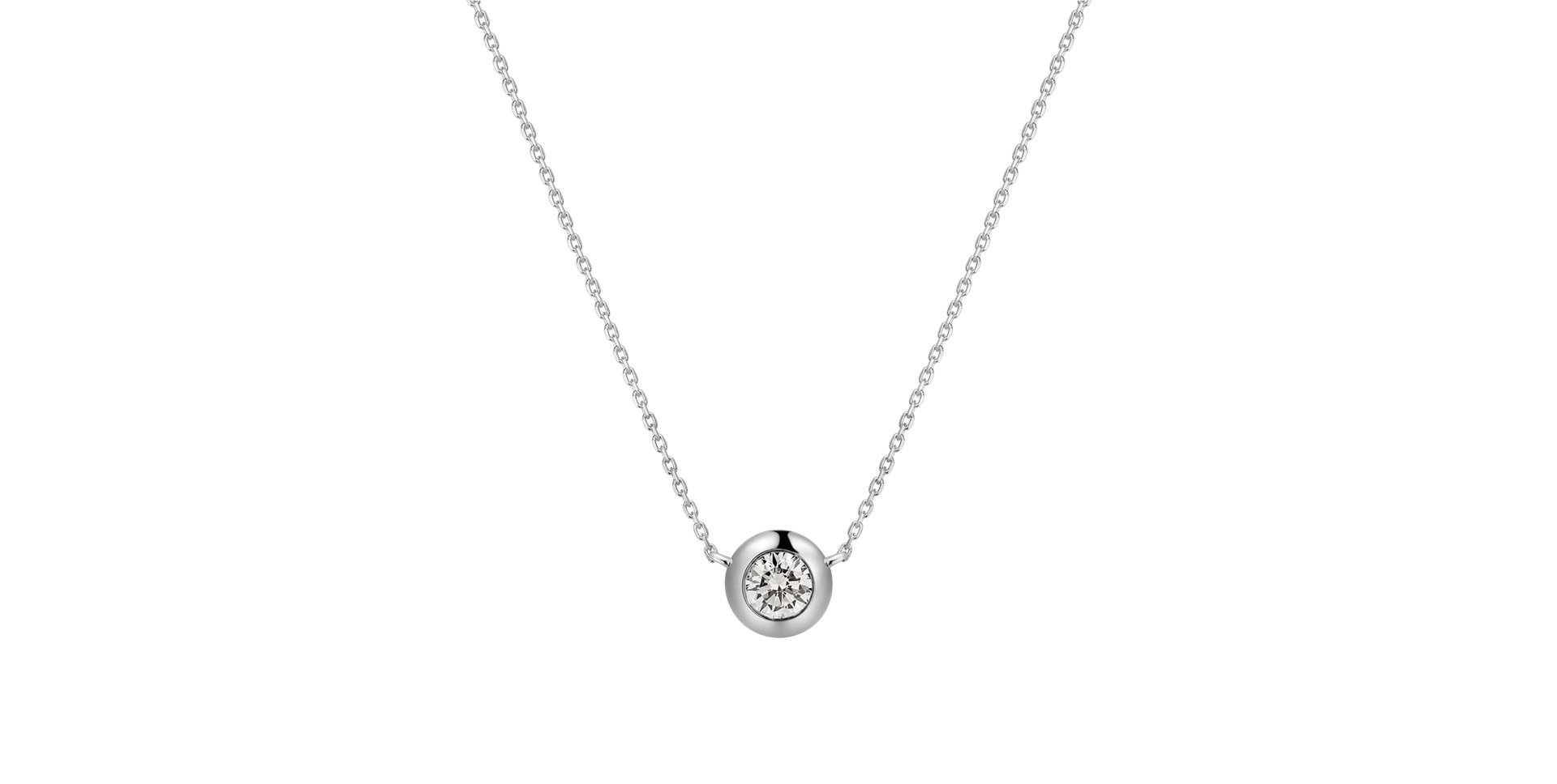 Náhrdelník s diamantom Sparkling Drop