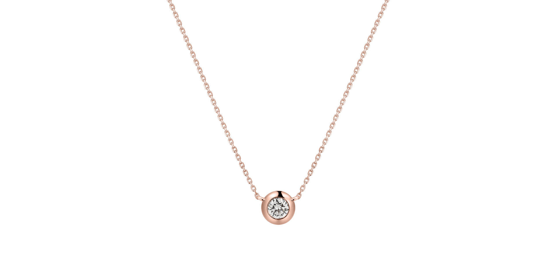 Náhrdelník s diamantom Sparkling Drop