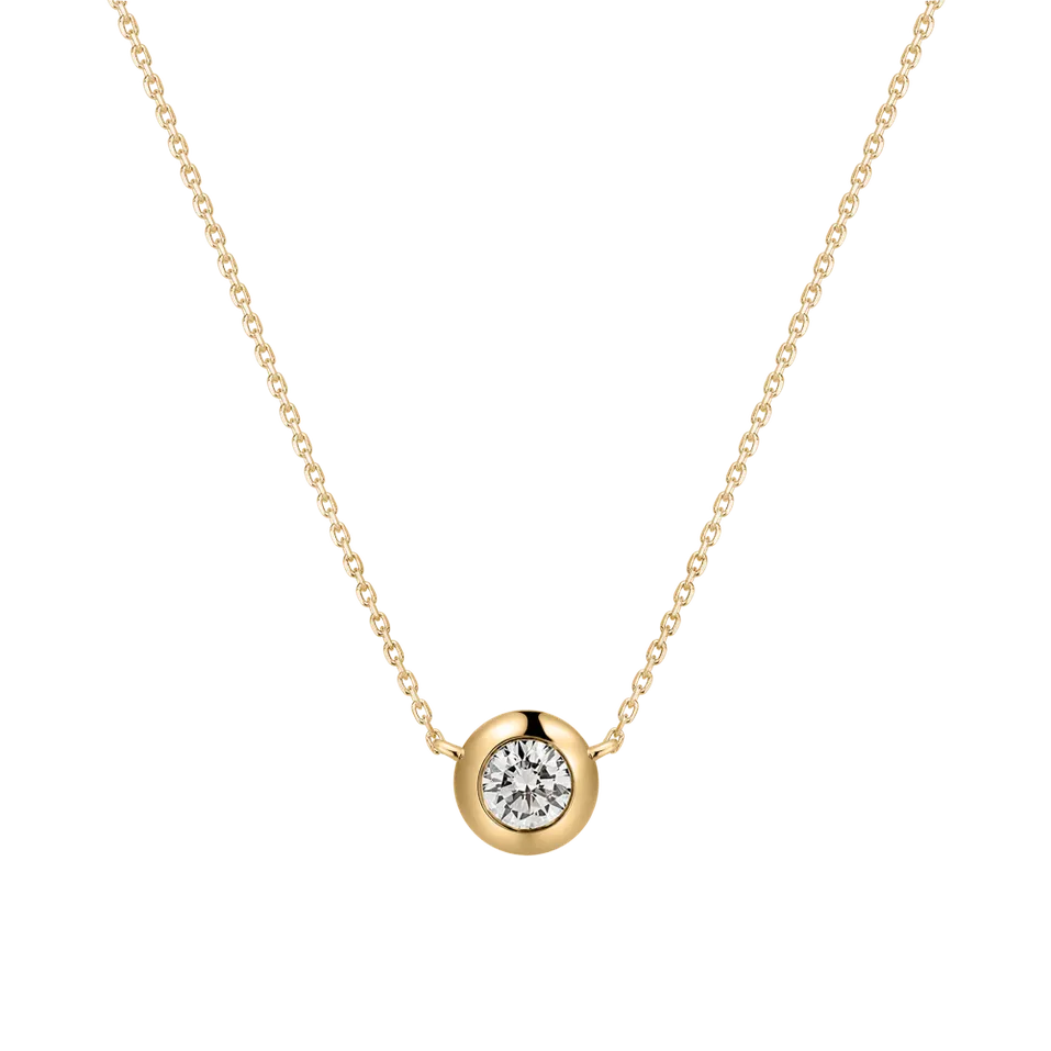 Náhrdelník s diamantom Sparkling Drop