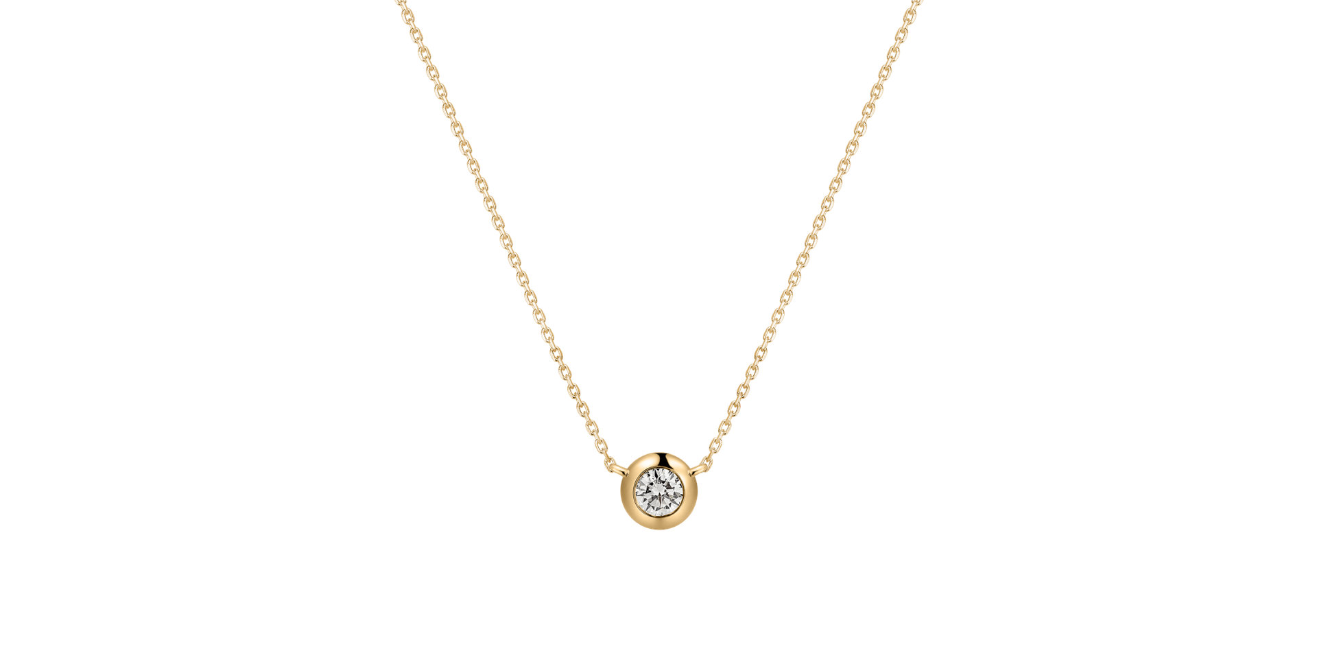 Náhrdelník s diamantom Sparkling Drop