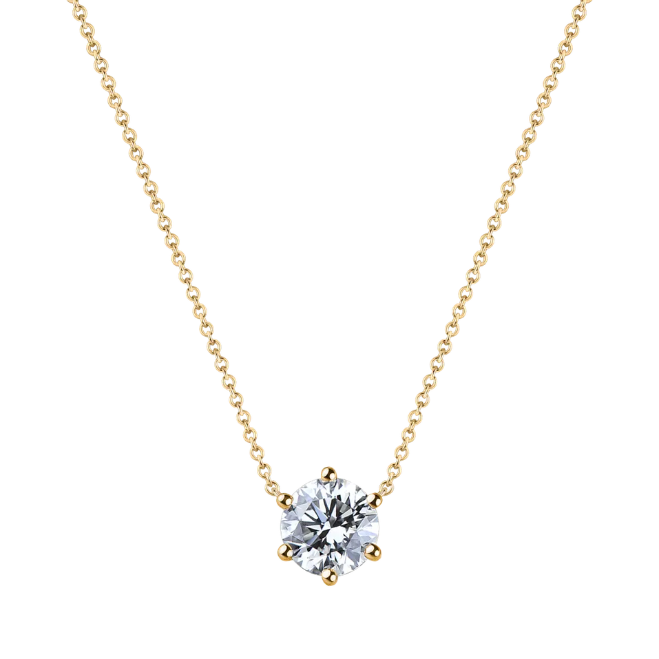 Náhrdelník s diamantom Essential Drop