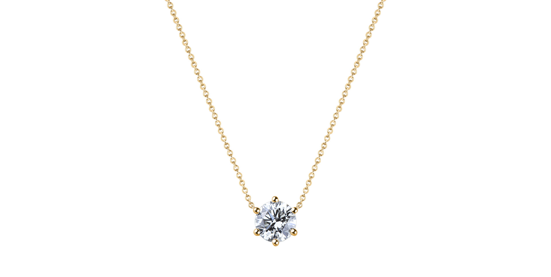 Náhrdelník s diamantom Essential Shine