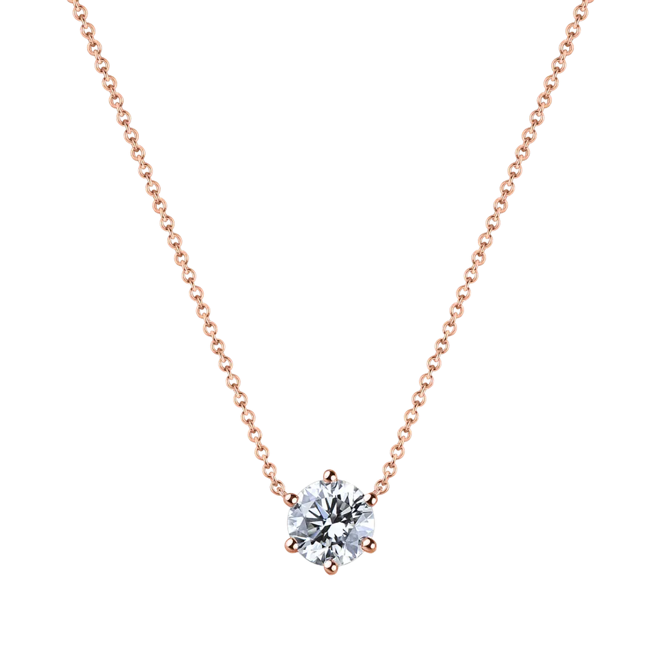 Náhrdelník s diamantom Essential Drop