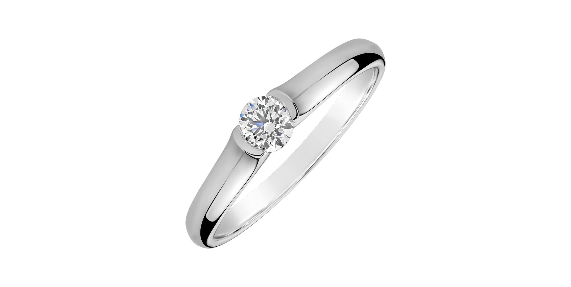 Prsteň s diamantom Brilliant Love