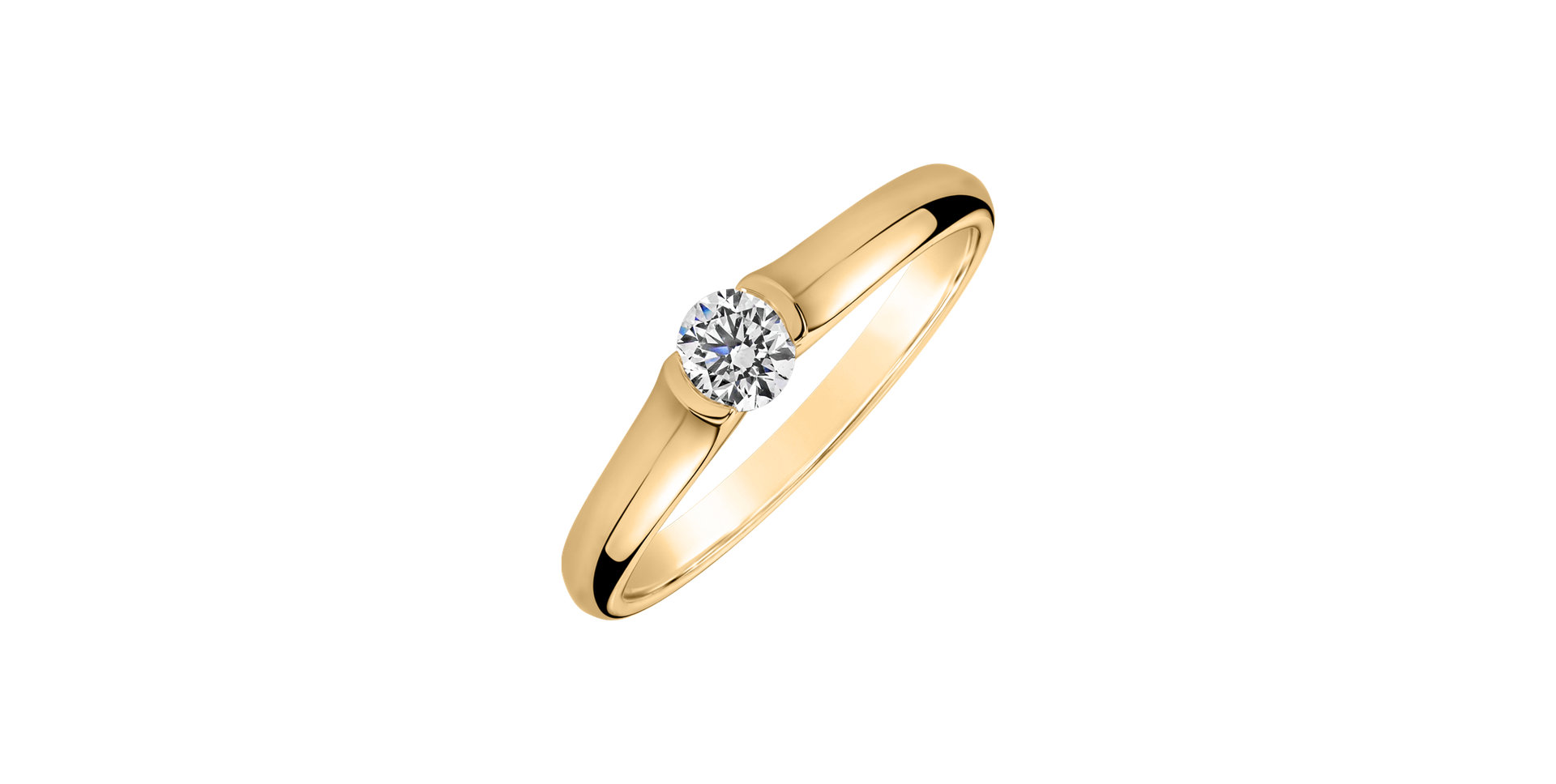 Prsteň s diamantom Brilliant Love