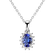 Přívěsok s tanzanitom a diamantmi Princess Sparkle2