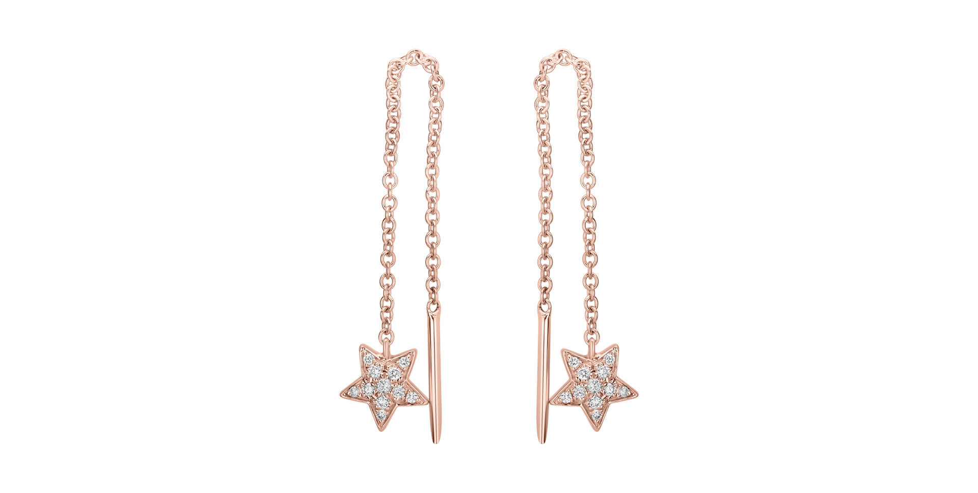 Náušnice s diamantmi Amazing Night