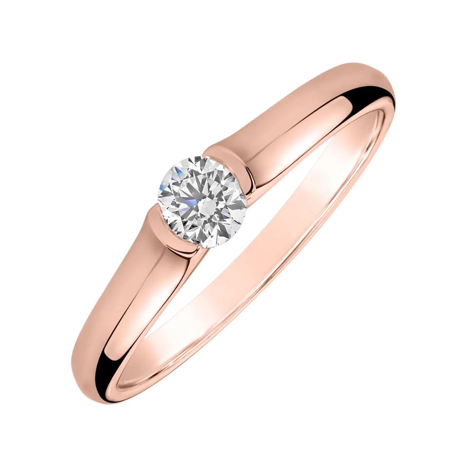 Prsteň s diamantom Brilliant Love