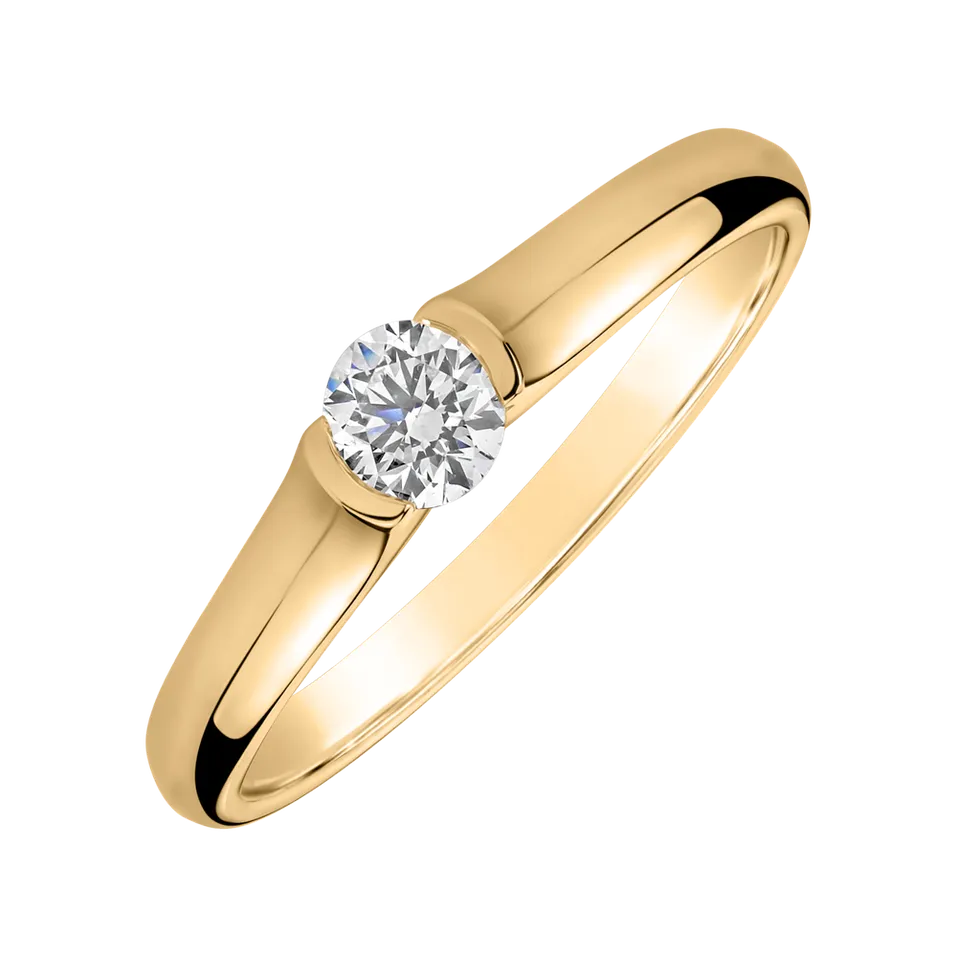 Prsteň s diamantom Brilliant Love