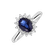 Prsteň so zafírom a diamantmi Princess Sparkle2