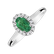 Prsteň so smaragdom a diamantmi Princess Wish2