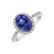 Prsteň s tanzanitom a diamantmi Princess Desperation2