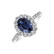 Prsteň s zafírom a diamantmi Princess Glamour2
