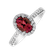 Prsteň s diamantmi a rubínom Princess2