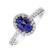 Prsteň s diamantmi a tanzanitom Princess2