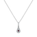 Přívěsok s rhodolitom a diamantmi Classy Drop2