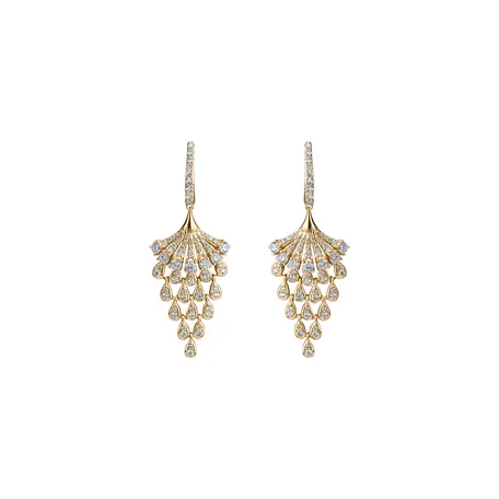 Náušnice s diamantmi Royal Mesh
