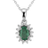 Přívěsok so smaragdom a diamantmi Princess Sparkle2