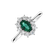 Prsteň so smaragdom a diamantmi Princess Joy2