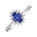 Prsteň s diamantmi a tanzanitom Princess2
