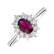 Prsteň s diamantmi a rubínom Princess2