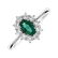 Prsteň s diamantmi a smaragdom Princess2