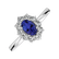 Prsteň s diamantmi a tanzanitom Princess2