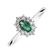 Prsteň s diamantmi a smaragdom Princess2