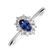 Prsteň s diamantmi a tanzanitom Princess2