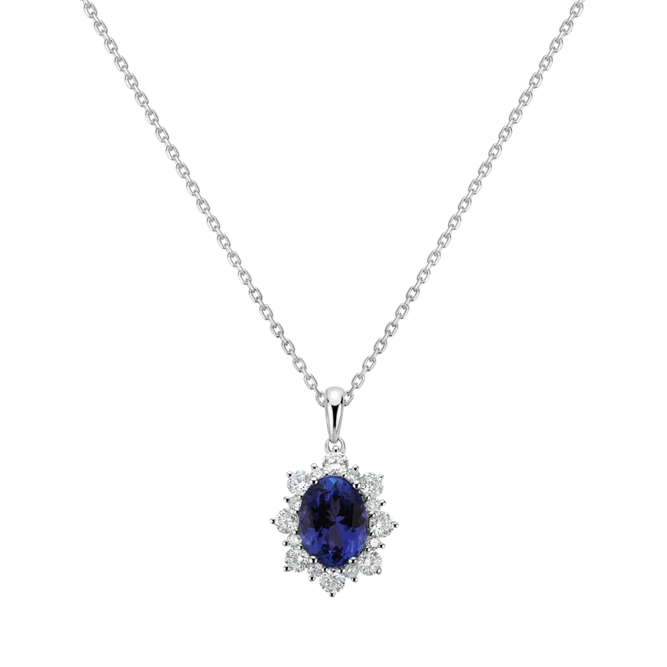 Přívěsok s tanzanitom a diamantmi Royal Aurora