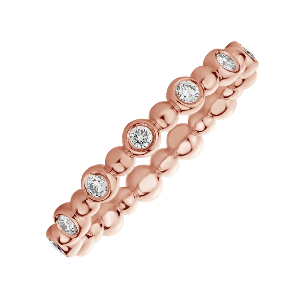 Prsteň s diamantmi Shiny Dots