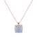 Náhrdelník s chalcedonom a diamantmi Royal Drop2