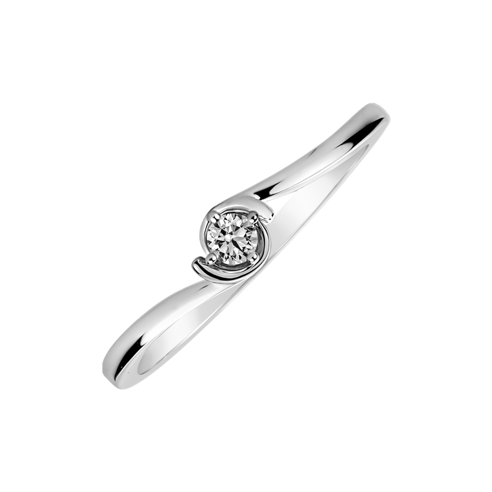 Prsteň s diamantom Love Symetry