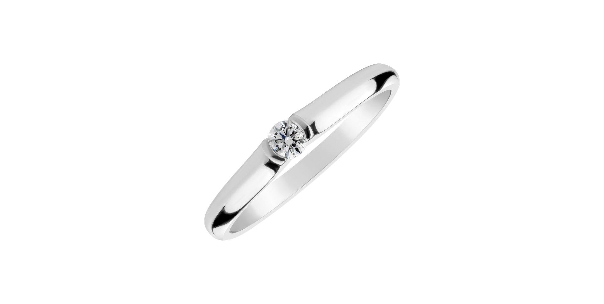 Prsteň s diamantom Brilliant Love