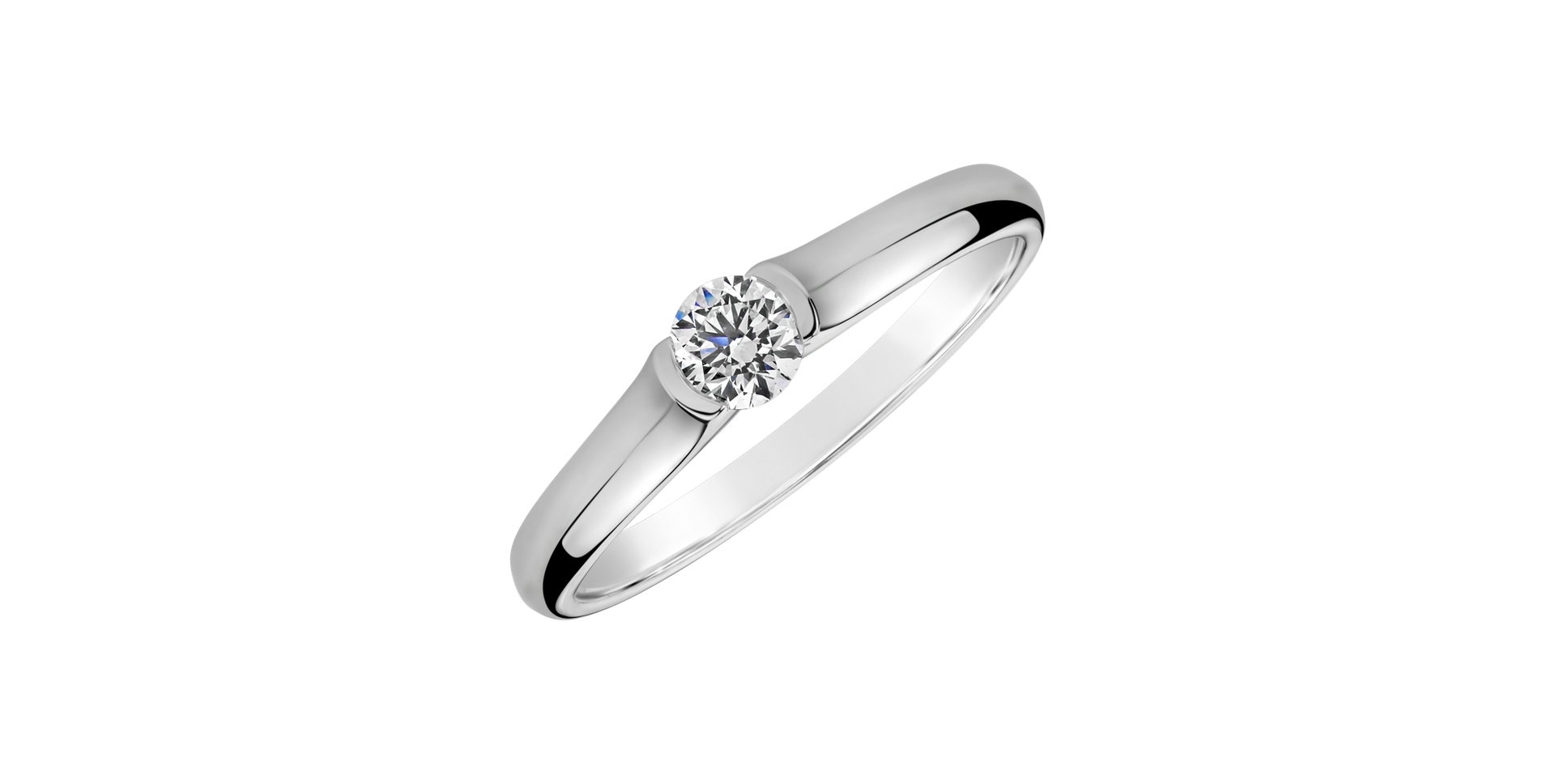 Prsteň s diamantom Brilliant Love