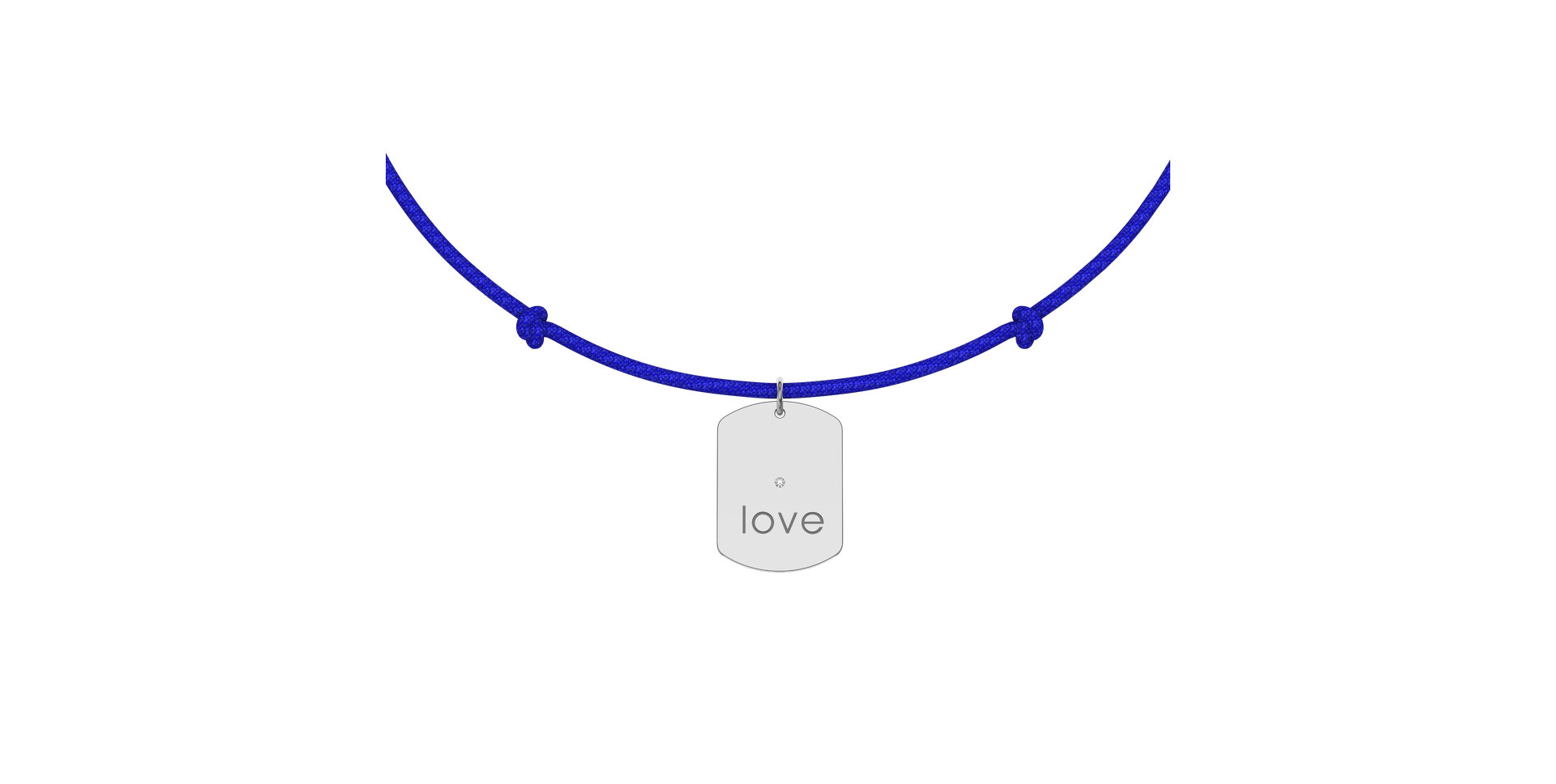 Diamantový náramok so šnúrkou Military Stamp