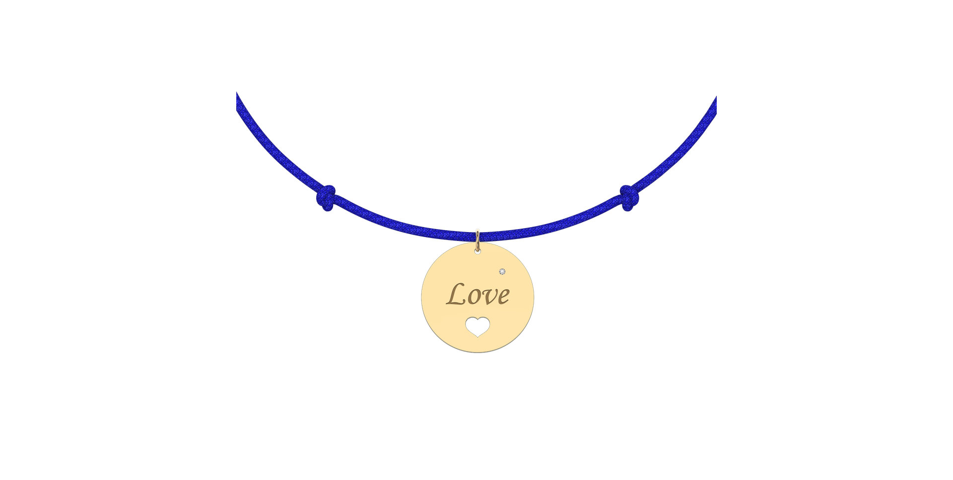 Diamantový náramok so šnúrkou Love Magical