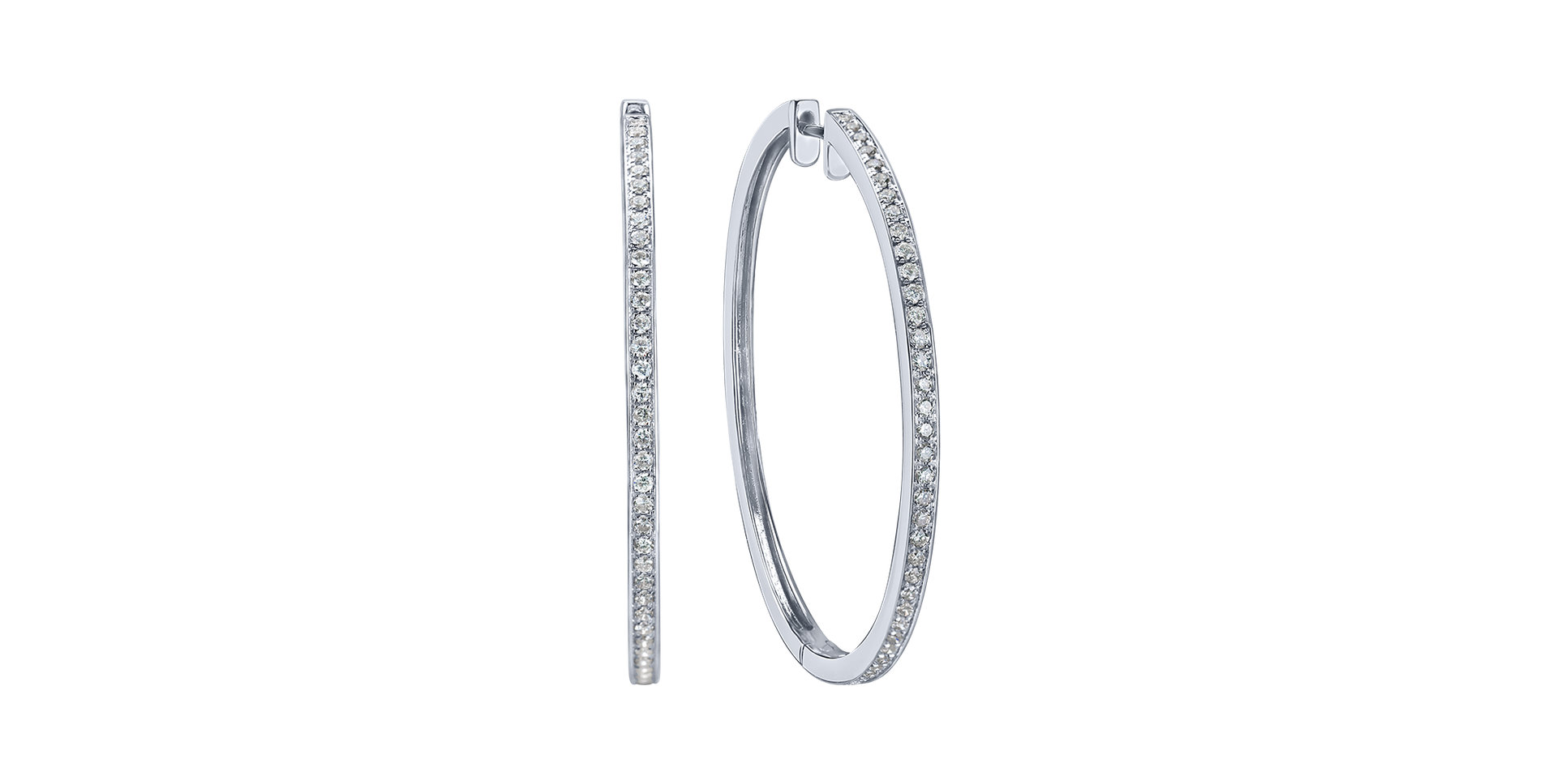 Náušnice s diamantmi Shiny Rain