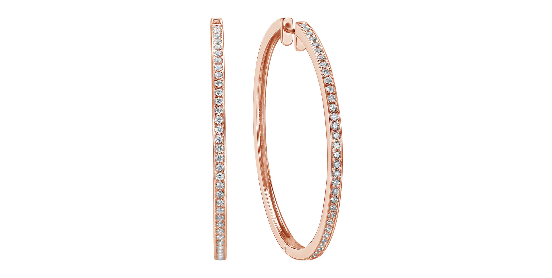 Náušnice s diamantmi Shiny Rain