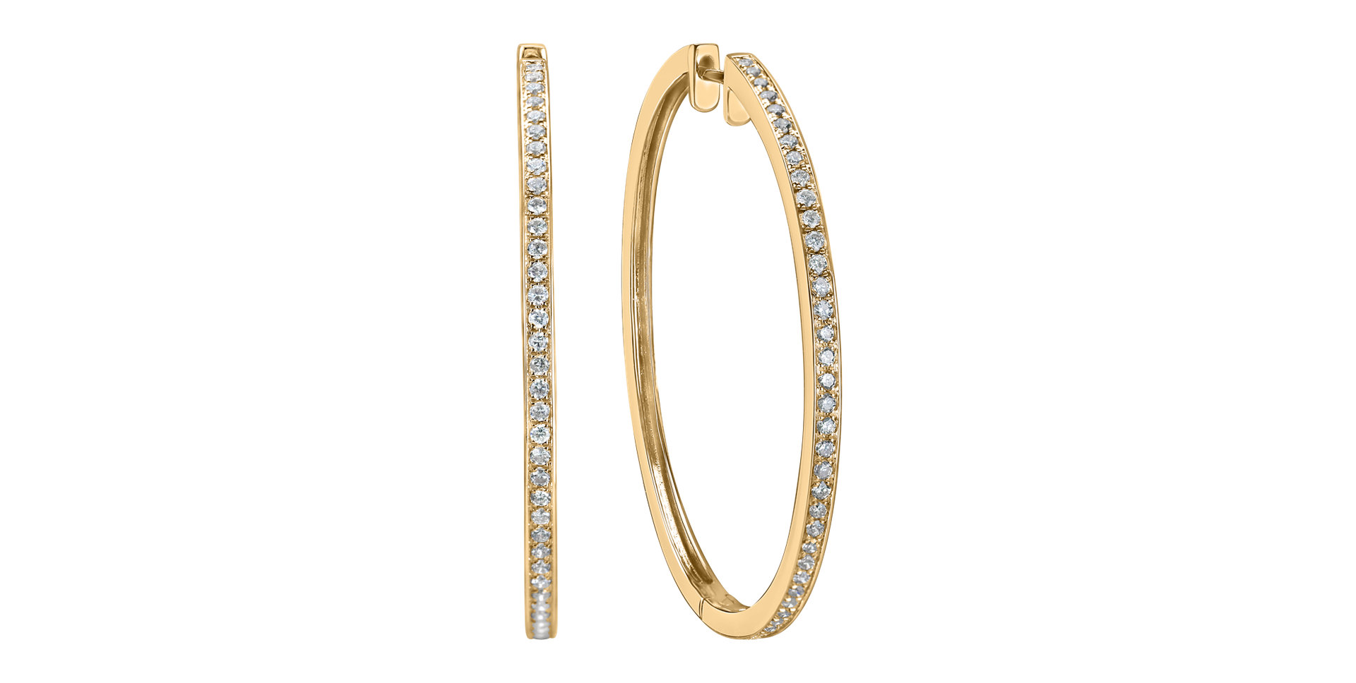 Náušnice s diamantmi Shiny Rain