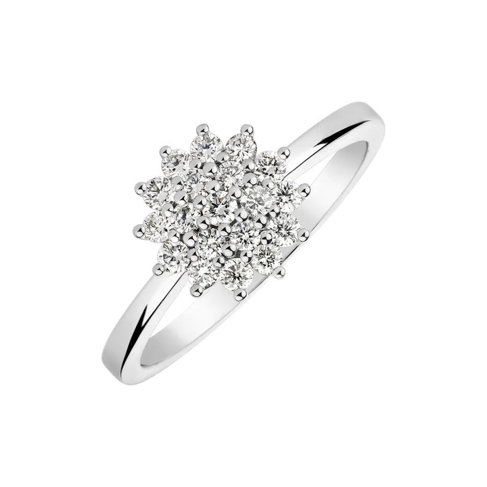 Prsteň s diamantmi Delicate Star