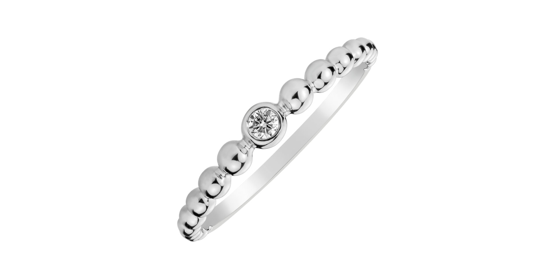 Prsteň s diamantom Shiny Dots