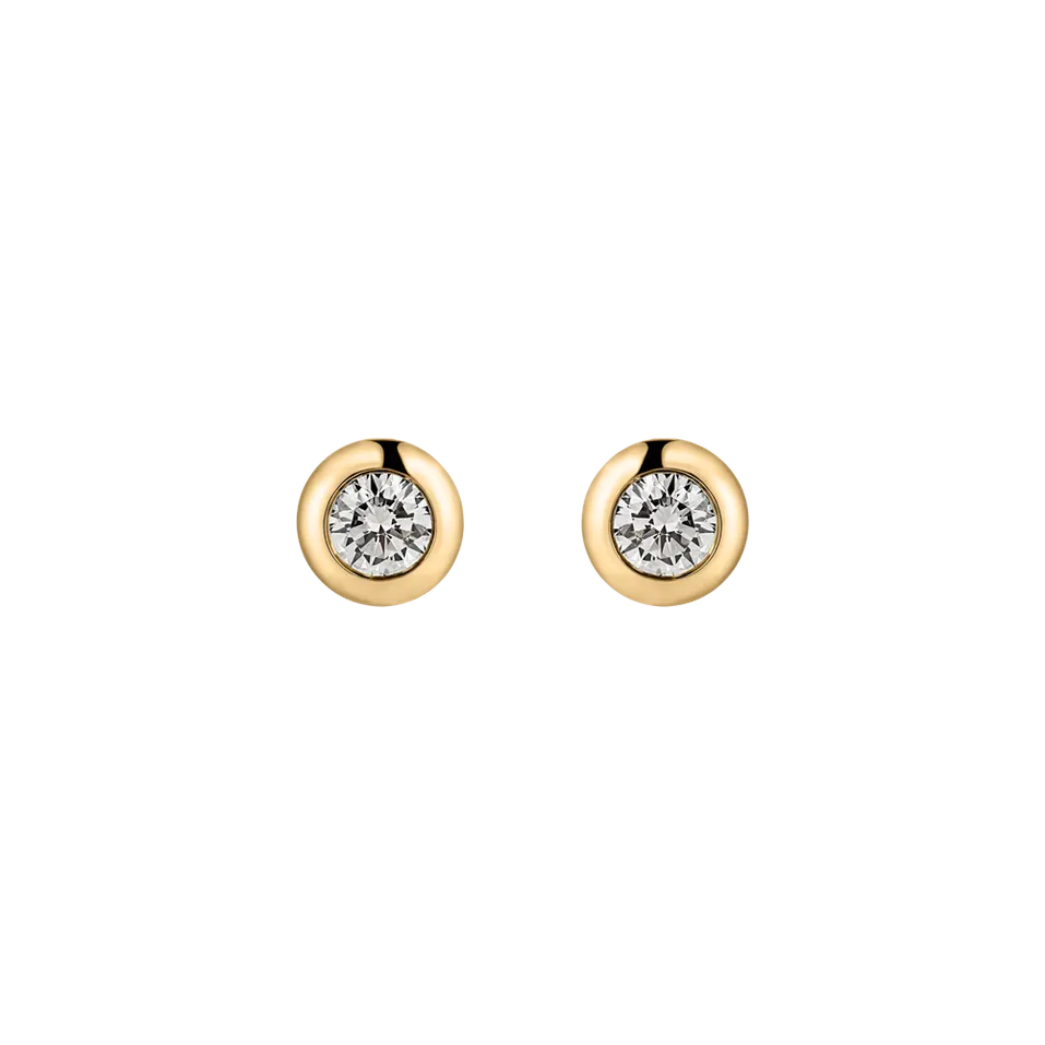 Náušnice s diamantom Sparkling Dots