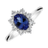 Prsteň s diamantmi a tanzanitom Princess2