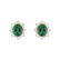 Náušnice so smaragdom a diamantmi Mary Magdalene2