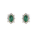 Náušnice s diamantmi a smaragdom Princess2