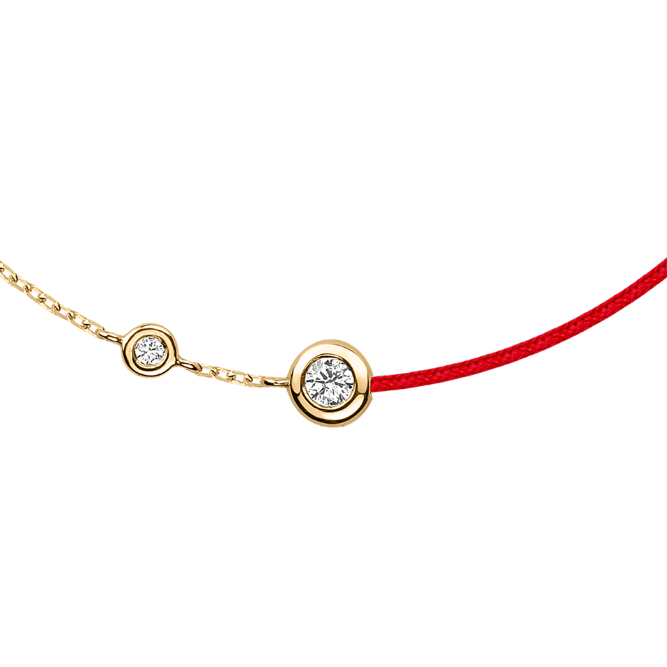 Diamantový náramok so šnúrkou Effect Dots