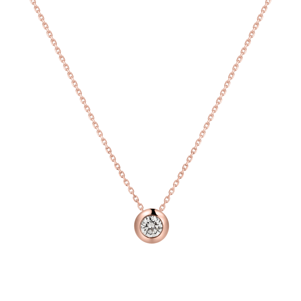 Náhrdelník s diamantom Sparkling Dot