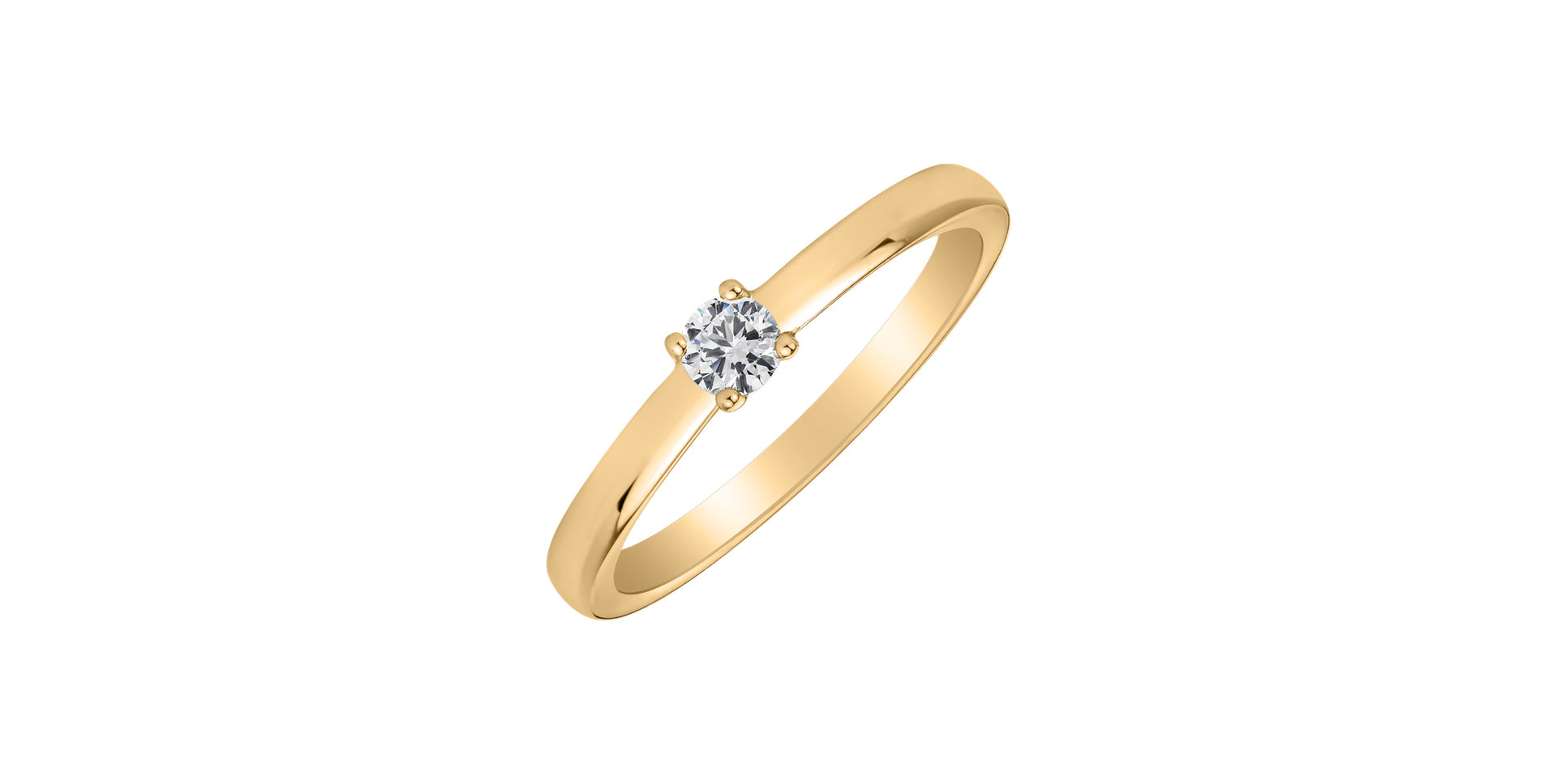 Prsteň s diamantom Spark of Love